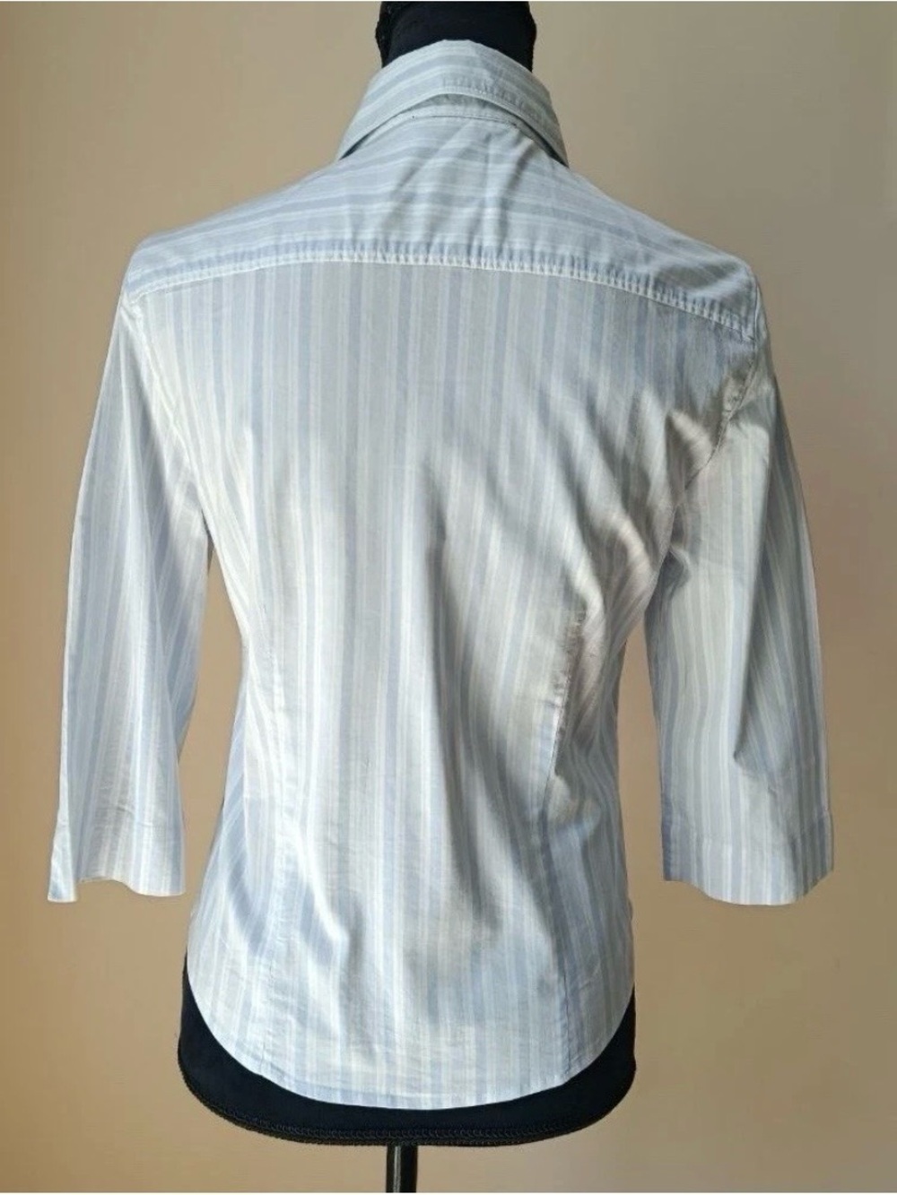 Max Mara Weekend Striped Shirt
Blue Small Womens 3/4 Sleeve
Stretch Blouse - Picture 4 of 9
